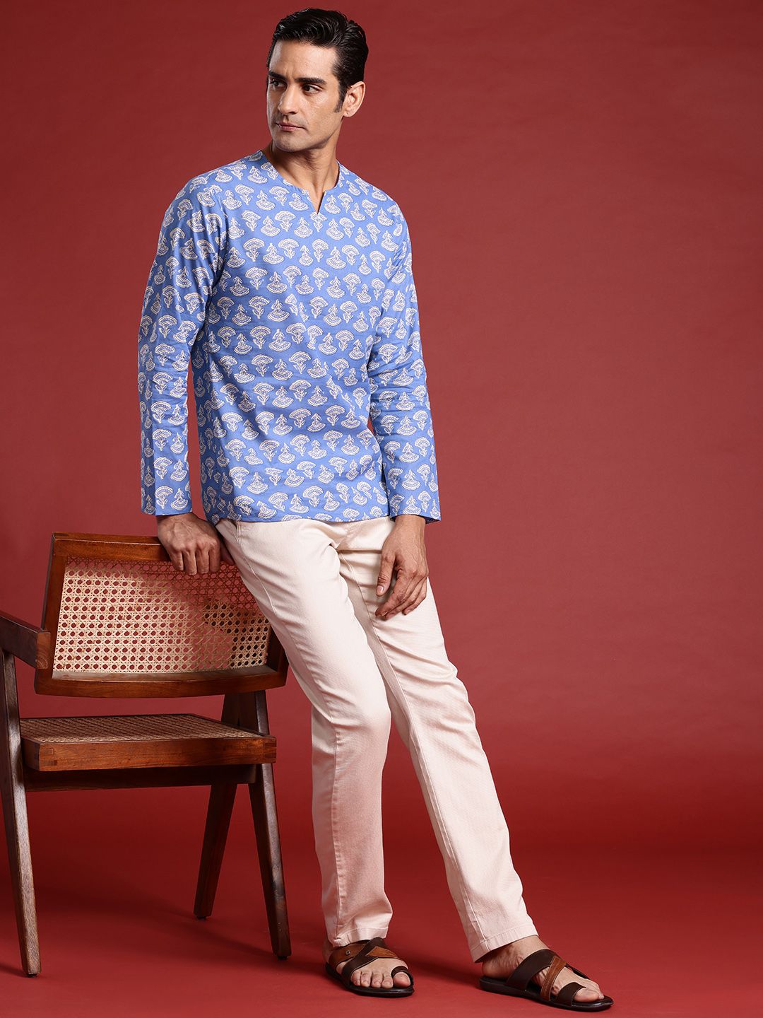 Anouk Floral Printed Pure Cotton Kurta