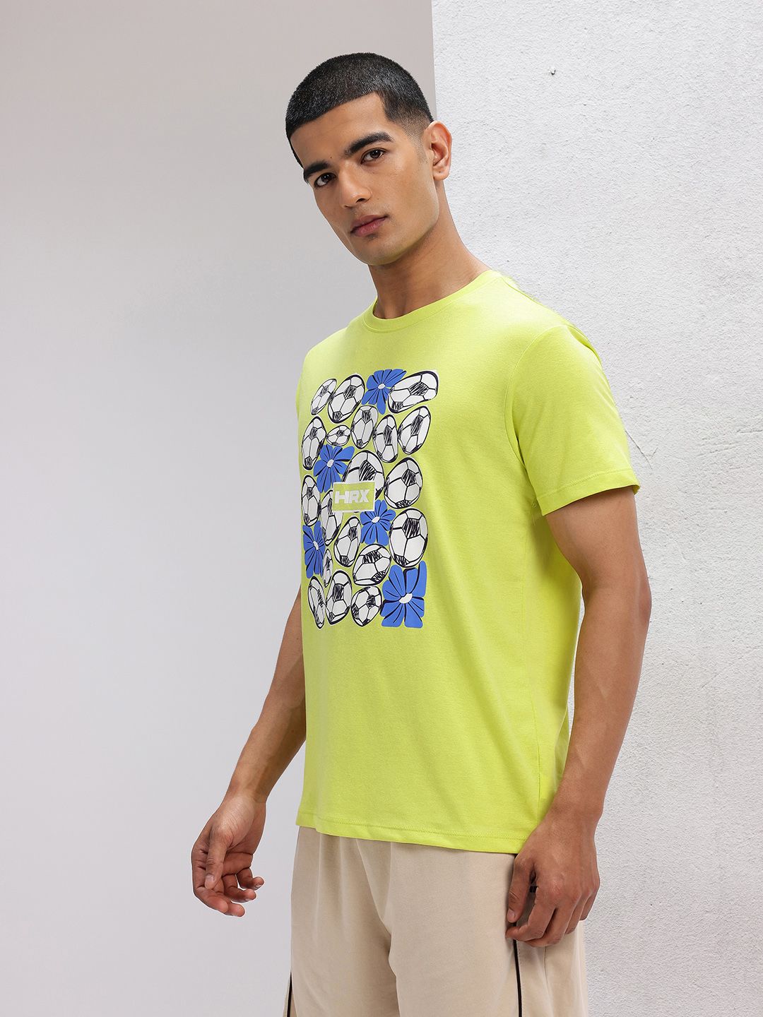 HRX by Hrithik Roshan Lifestyle Floral Printed T-shirt