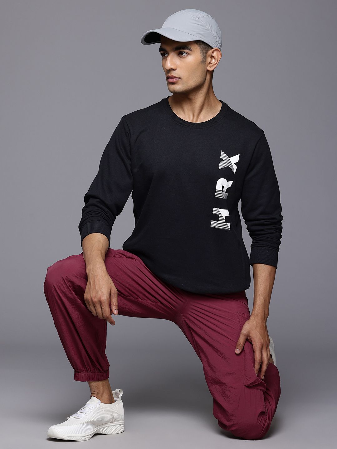 HRX by Hrithik Roshan Brand Logo Printed Sweatshirt