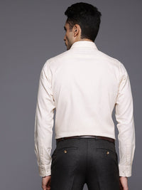 Raymond Pure Cotton Self-Design Slim Fit Formal Shirt