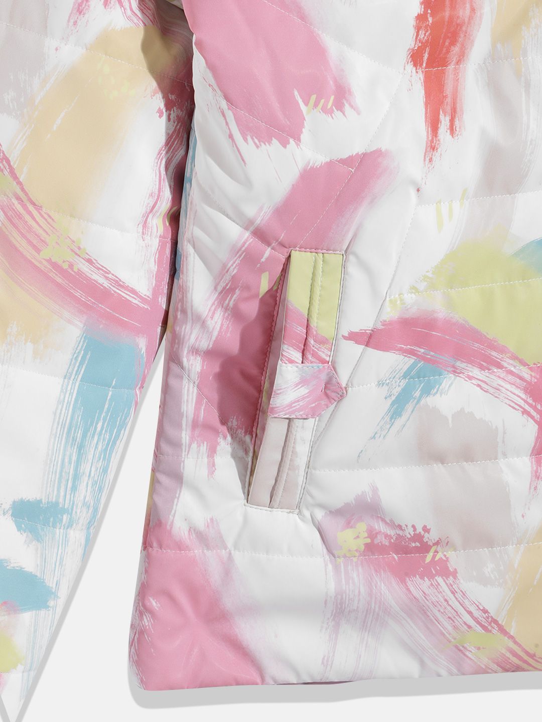 Monte Carlo Teen Girls Abstract Printed Padded Jacket