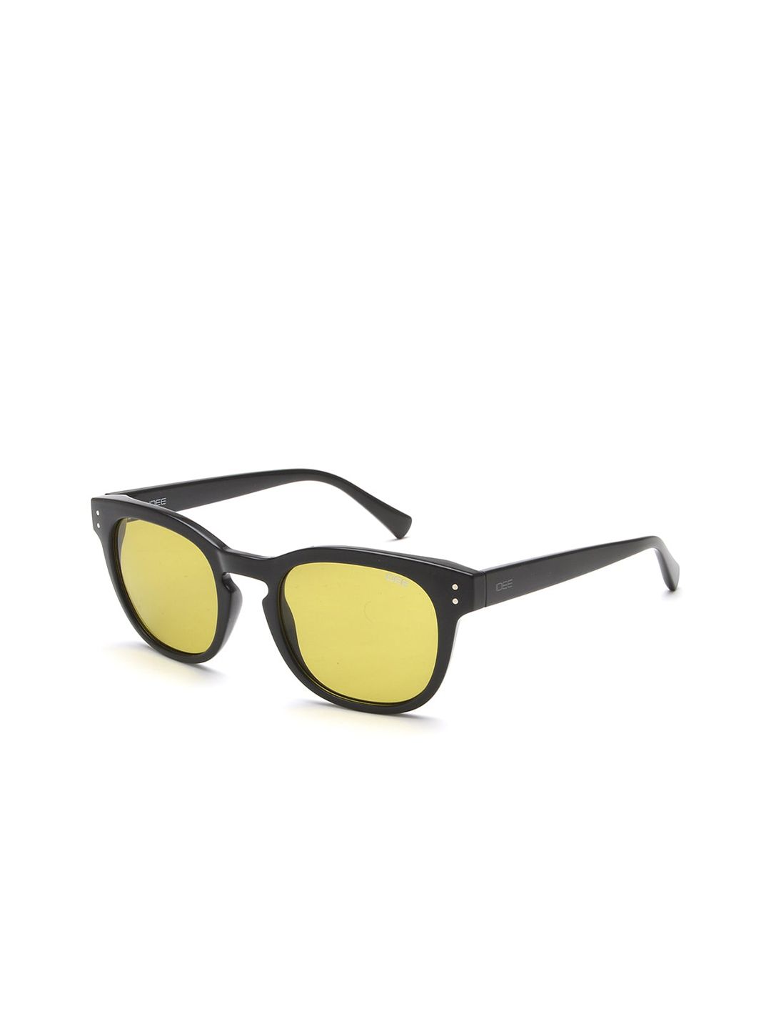 Idee unisex cermin mata hitam persegi dengan lensa terlindung UV