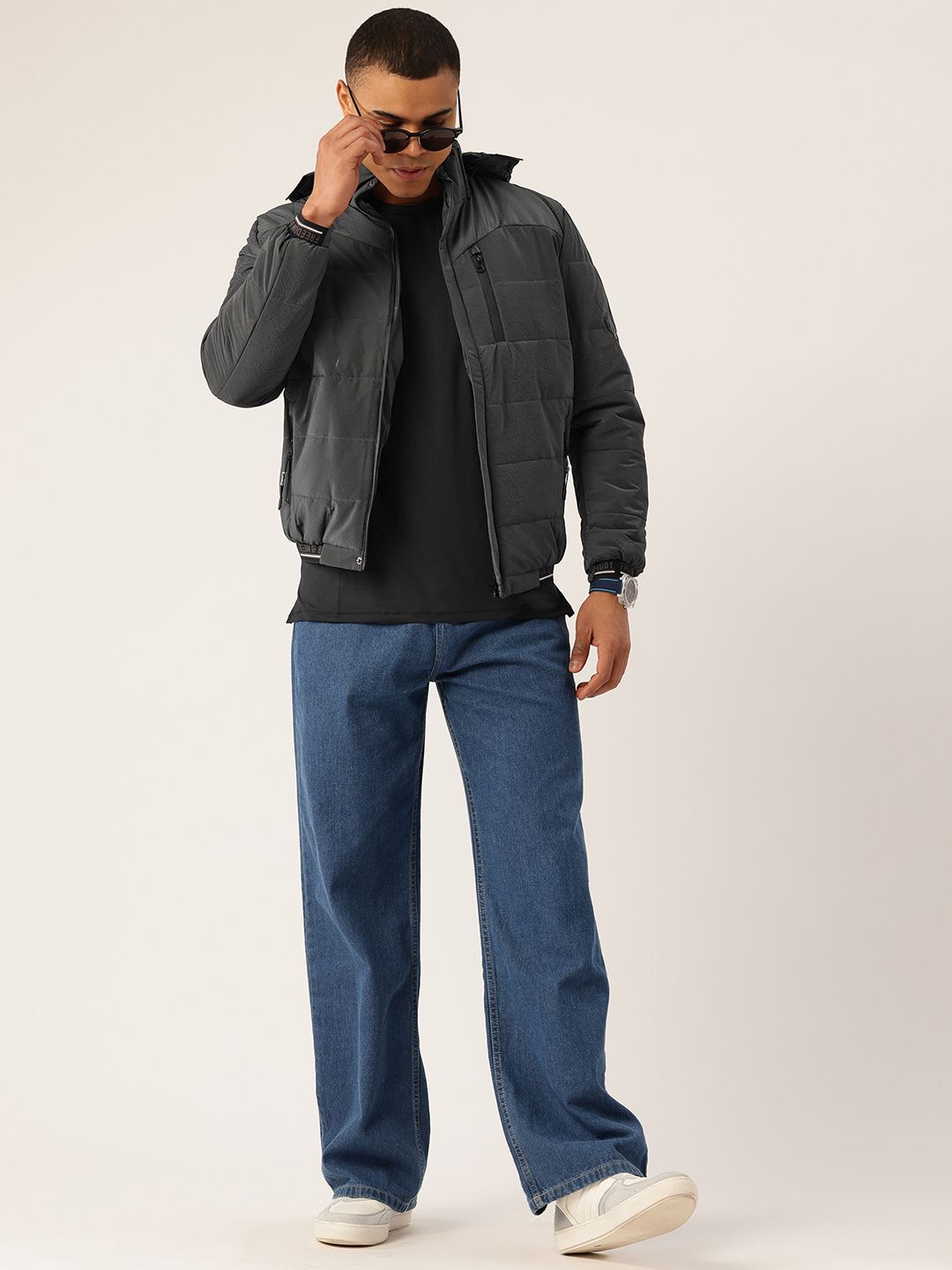 Monte Carlo Bomber Jacket with Detachable Hood