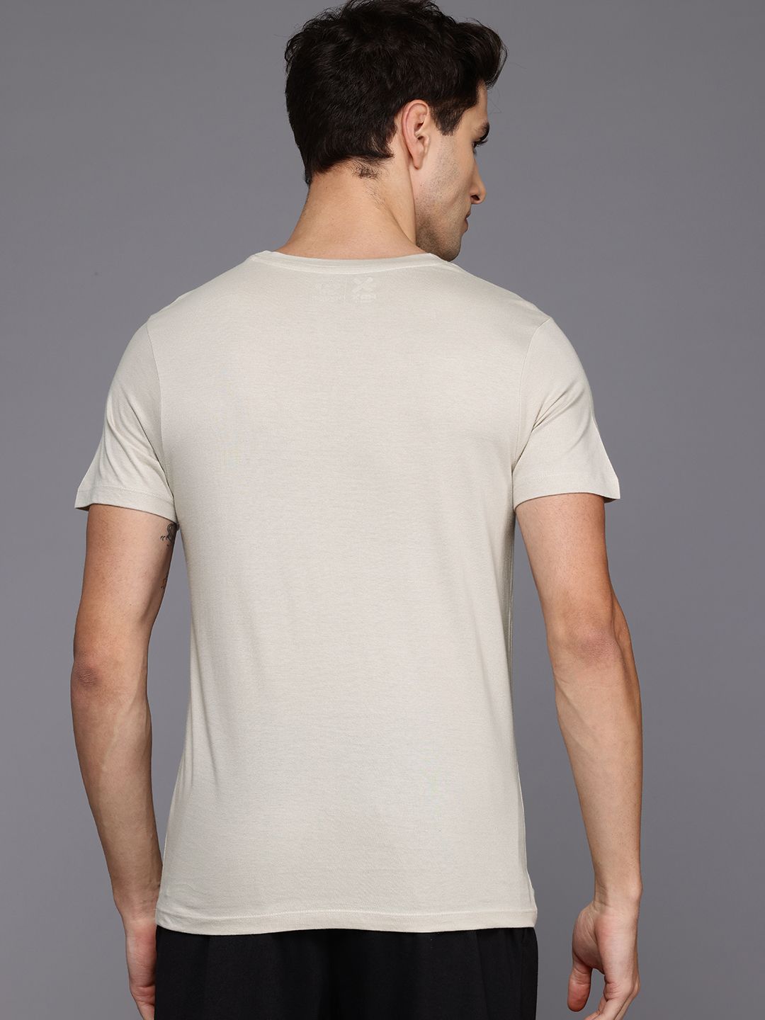 HRX by Hrithik Roshan Printed Yoga Pure Cotton T-shirt