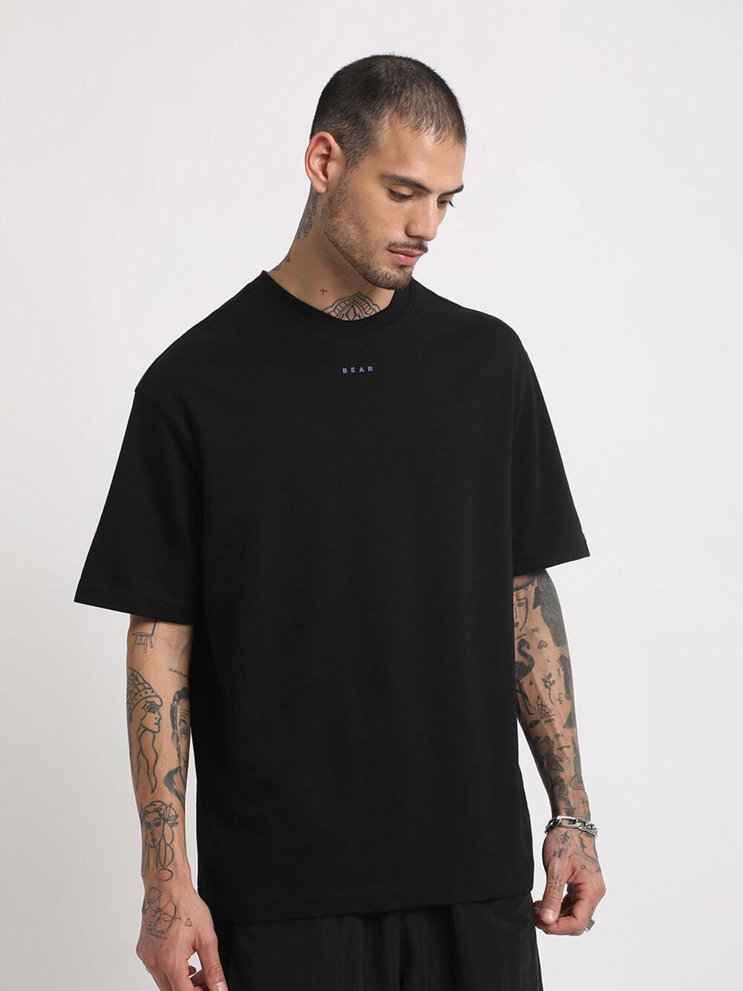 THE BEAR HOUSE Typpgraphy Printed Regular Fit Cotton T-shirt