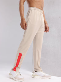 HRX by Hrithik Roshan Men Mid-Rise Rapid-Dry Running Track Pants with Side Taping Detail