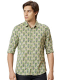Being Human Men Green Slim Fit Opaque Casual Shirt