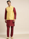 SOJANYA Manadrin Collar Kurta with Pyjamas & Nehru Jacket