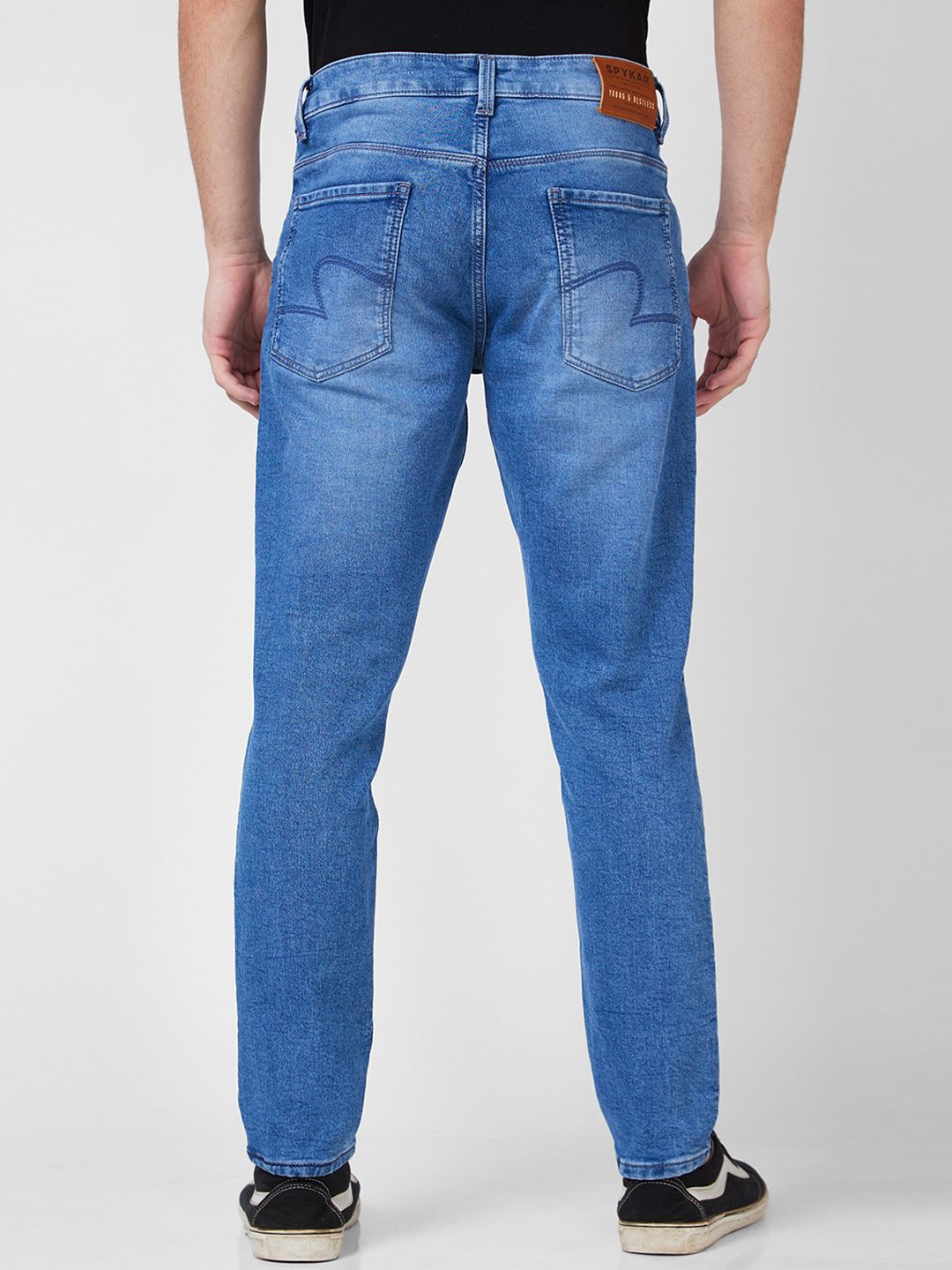 SPYKAR Men Slim Fit Mid-Rise Heavy Fade Cotton Jeans