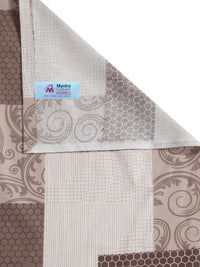 Myntra Elegant Homes Brown Geometric 400 TC Single Bedsheet with 1 Pillow Covers