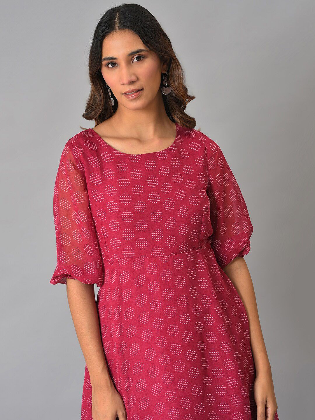 W A-Line Midi Dress