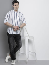 The Indian Garage Co Men Striped Casual Shirt