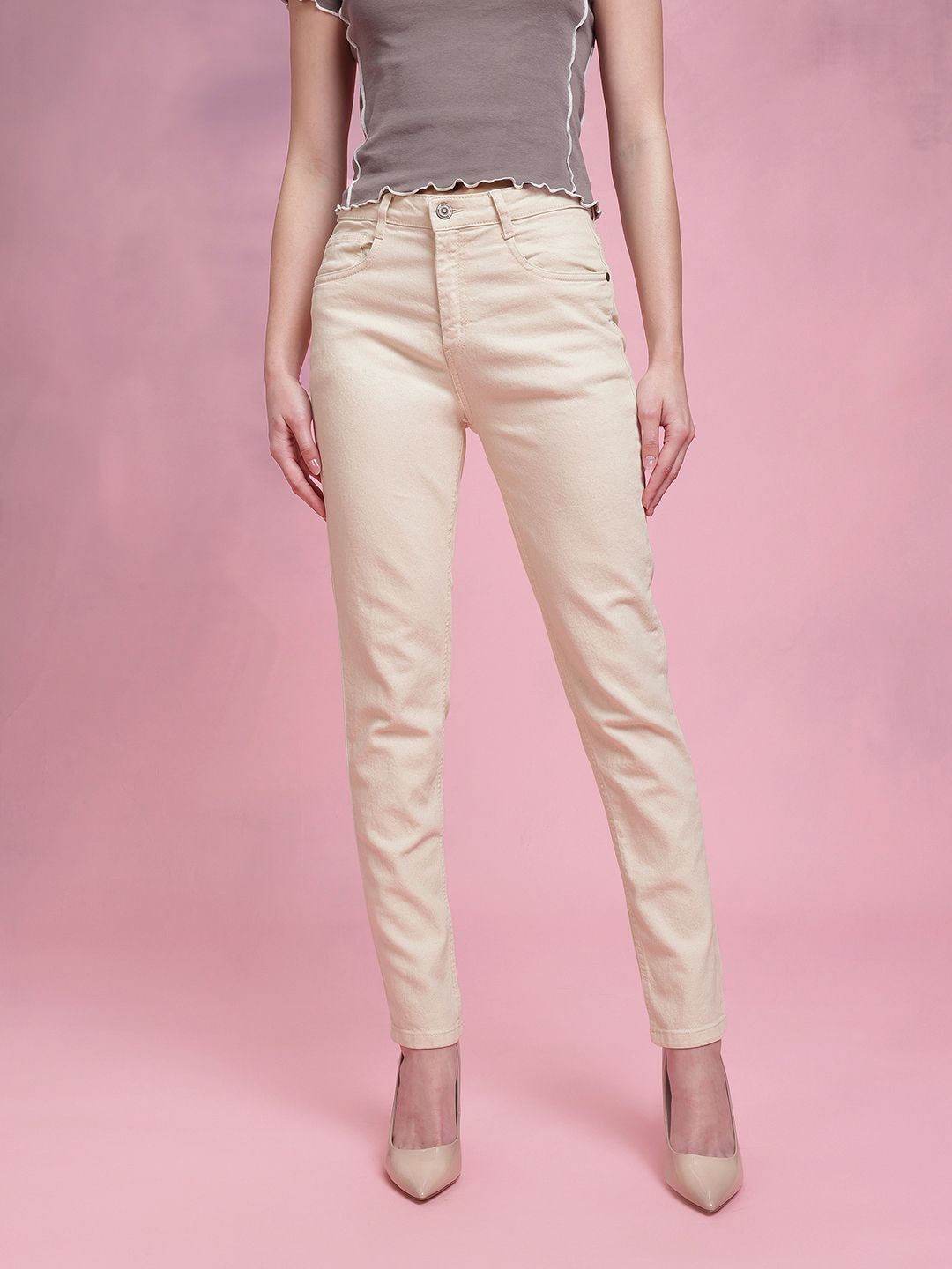 DressBerry Women Slim Fit Mid-Rise Jeans