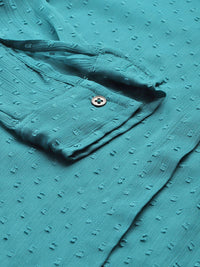 DressBerry Dobby Sheer Casual Shirt