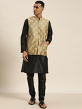 SOJANYA Kurta Hitam Lelaki dengan Churidar