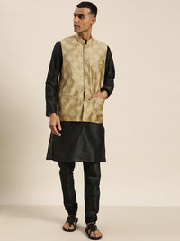SOJANYA Kurta Hitam Lelaki dengan Churidar