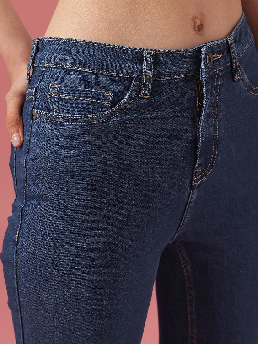 DressBerry Women Skinny Fit High-Rise Light Fade Stretchable Jeans