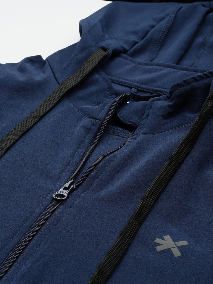 HRX by Hrithik Roshan Rapid-Dry Hooded Training Tracksuit