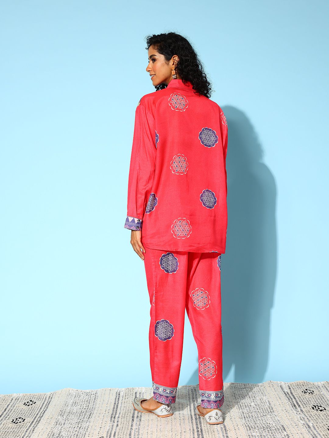 Indo Era Women Geometric Printed Co-Ords Set