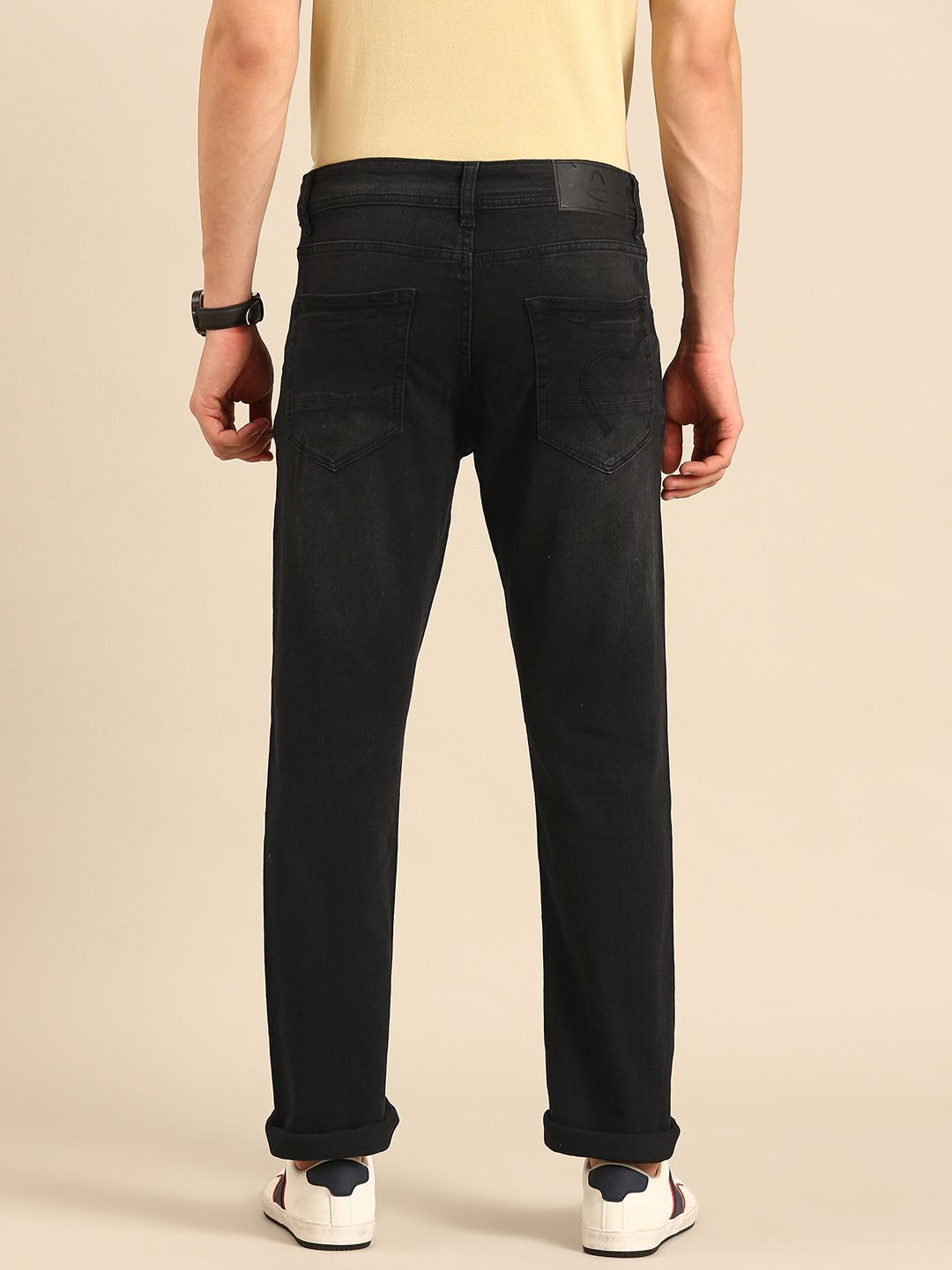 Being Human Men Straight Fit Light Fade Stretchable Jeans