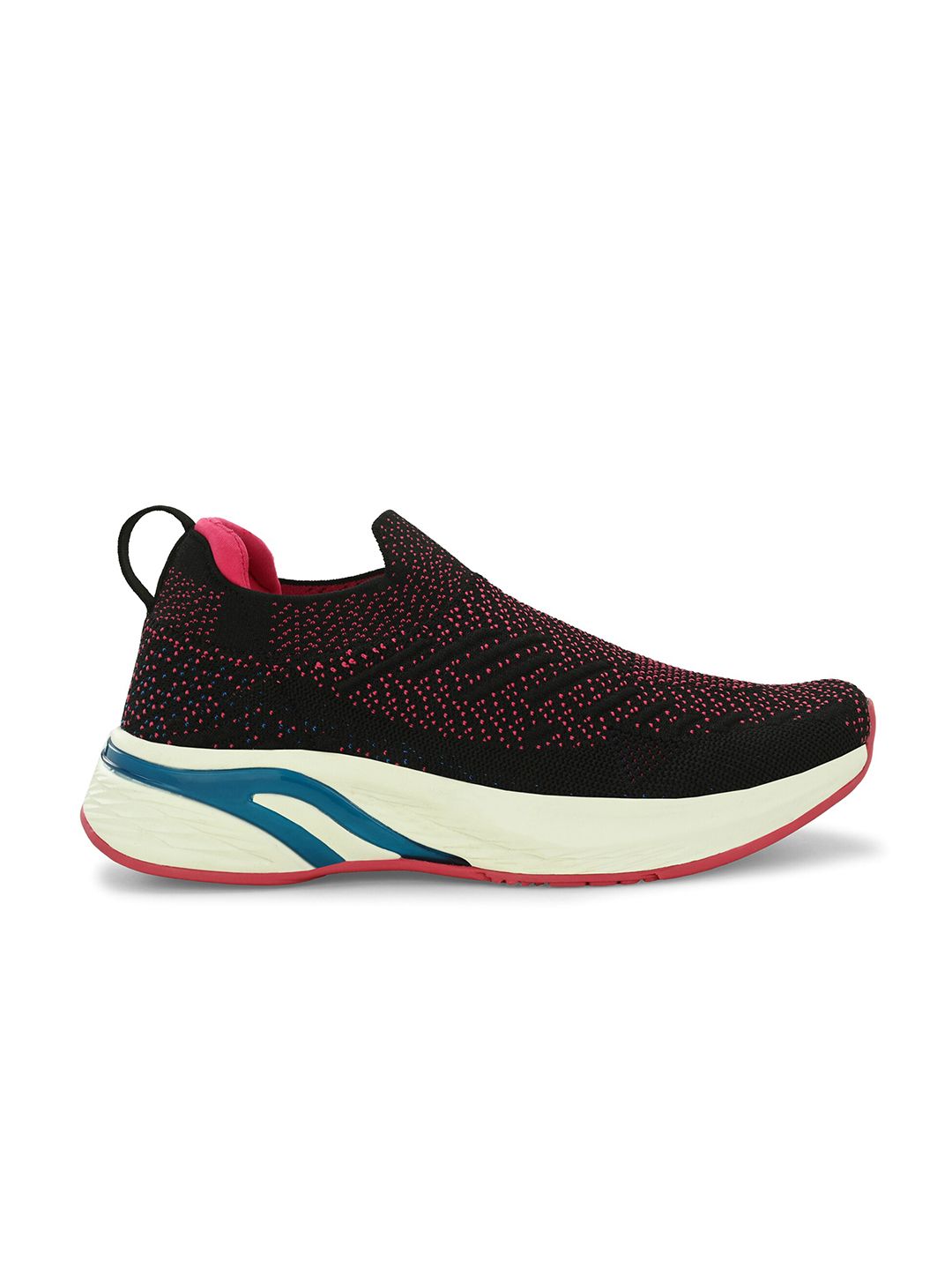 HRX by Hrithik Roshan Women Black & Fuchsia Slip-On Walking  Shoes
