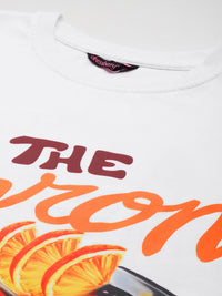 DressBerry Printed Drop-Shoulder Pure Cotton T-shirt