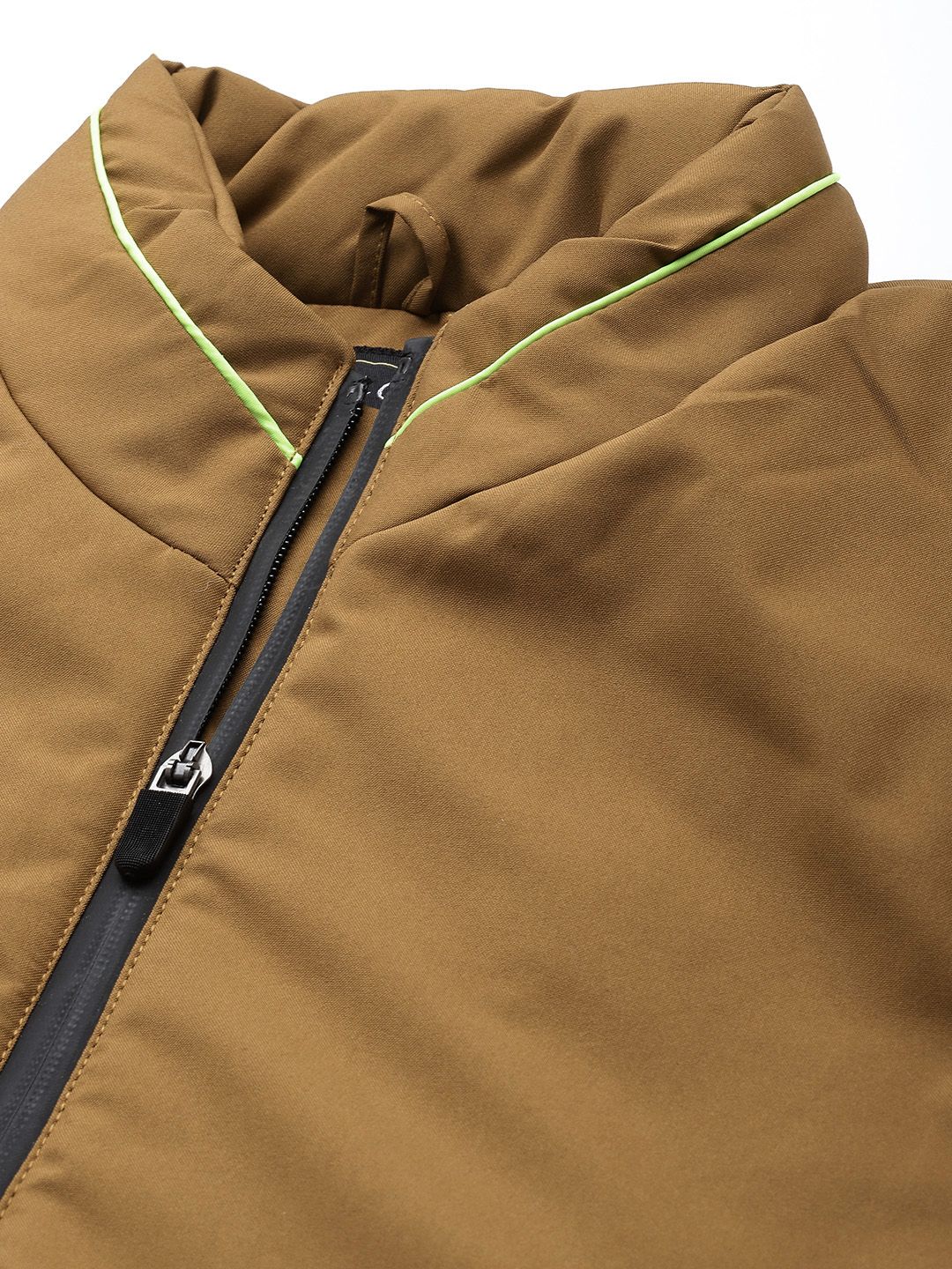 The Indian Garage Co Men Solid Zip-Front Bomber Jacket