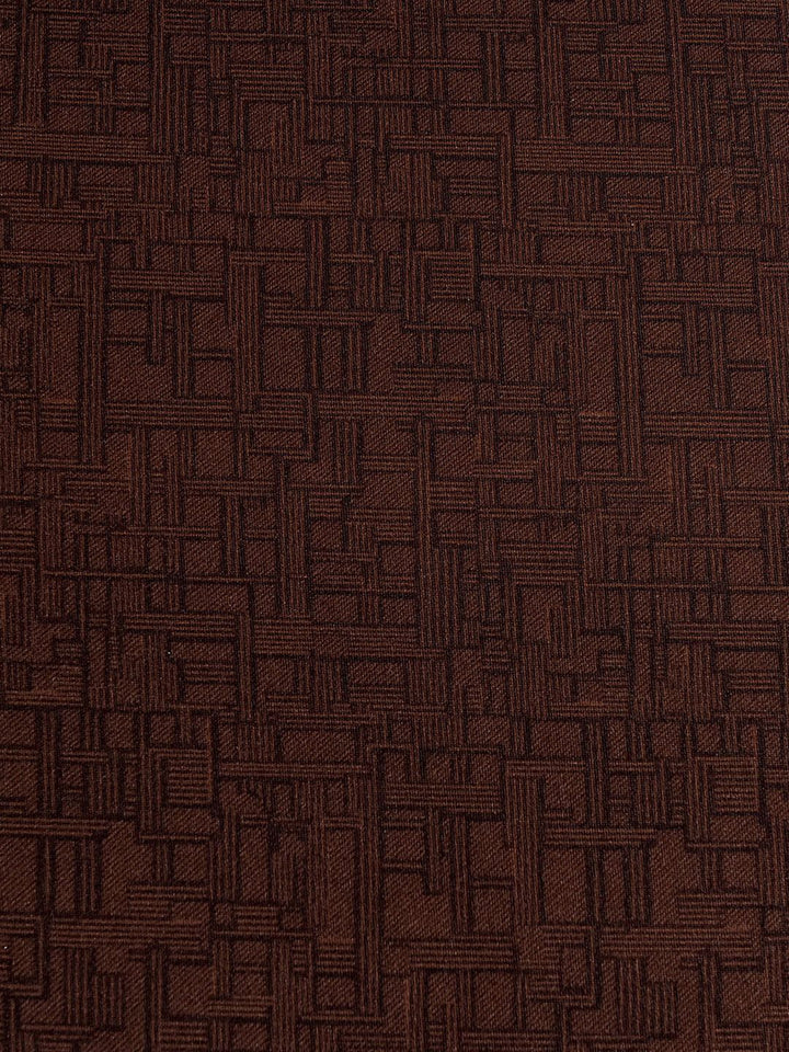 Story@home Brown Printed 2 Seater Stretchable Sofa Cover With Arms