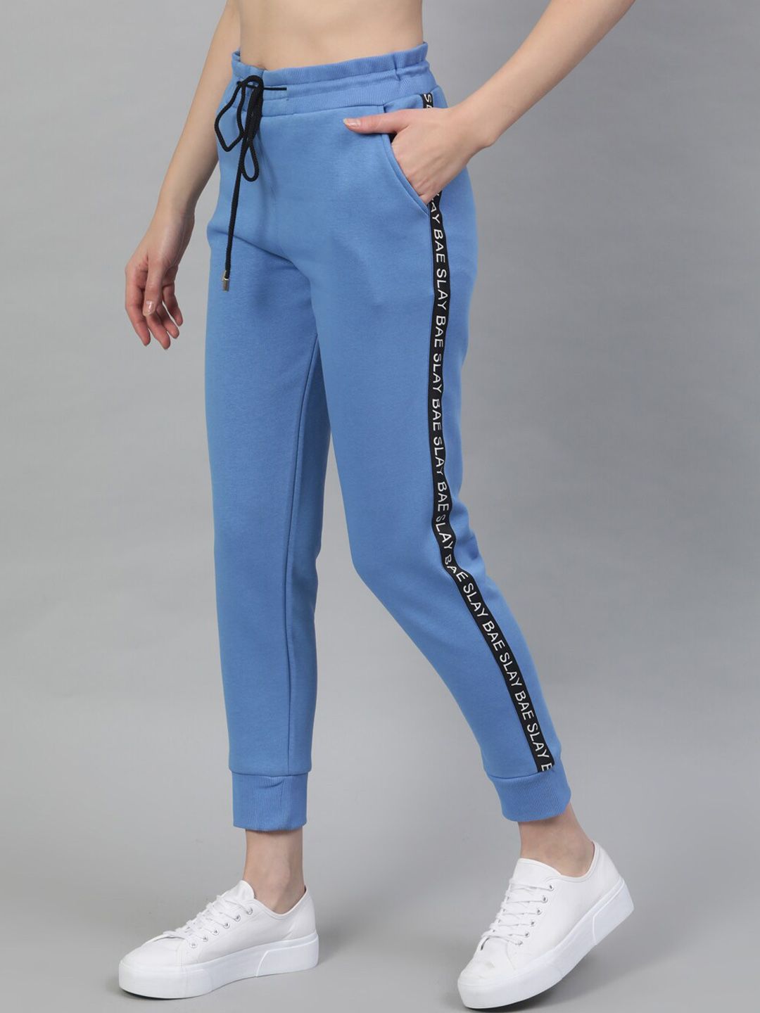 STREET 9 Women Blue Regular Fit Solid Joggers