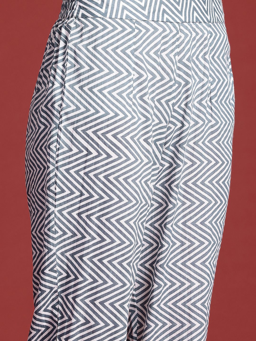 Anouk Ethnic Motifs Printed Regular Kurta with Trousers & With Dupatta