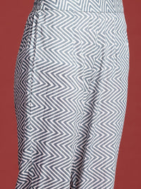Anouk Ethnic Motifs Printed Regular Kurta with Trousers & With Dupatta