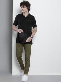 The Indian Garage Co Men Slim Fit Pure Cotton Trousers