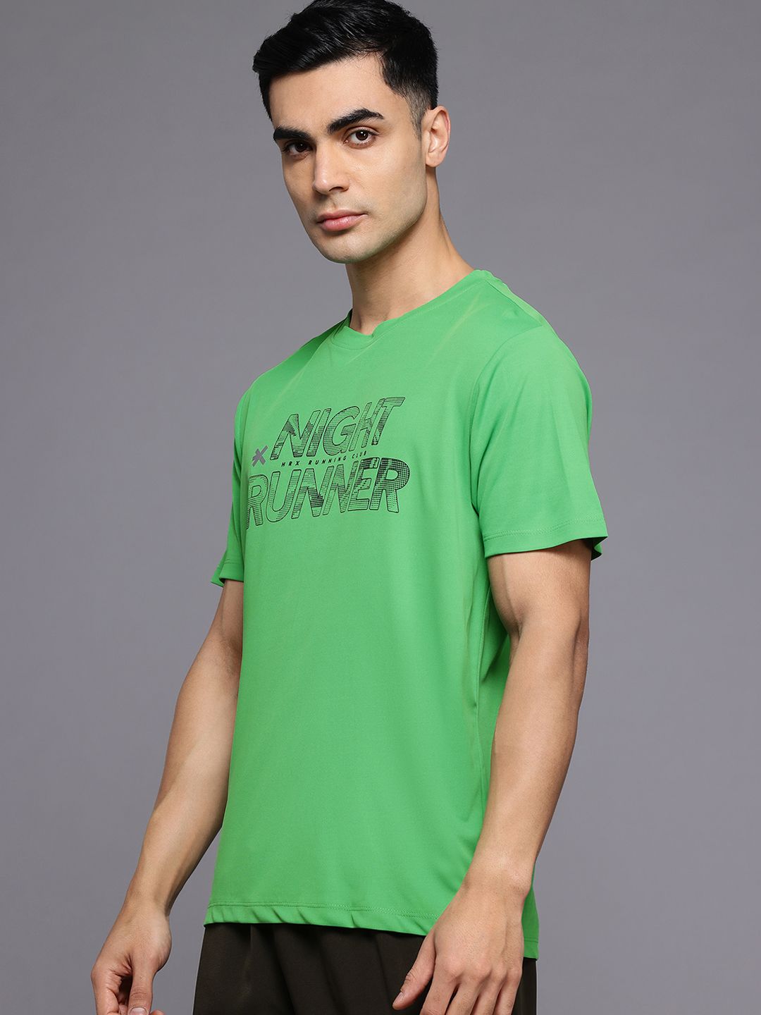 HRX by Hrithik Roshan Typography Printed Running T-shirt