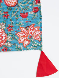 VASTRAMAY Girls Kantha Work Pure Cotton Kurti with Palazzos & Dupatta