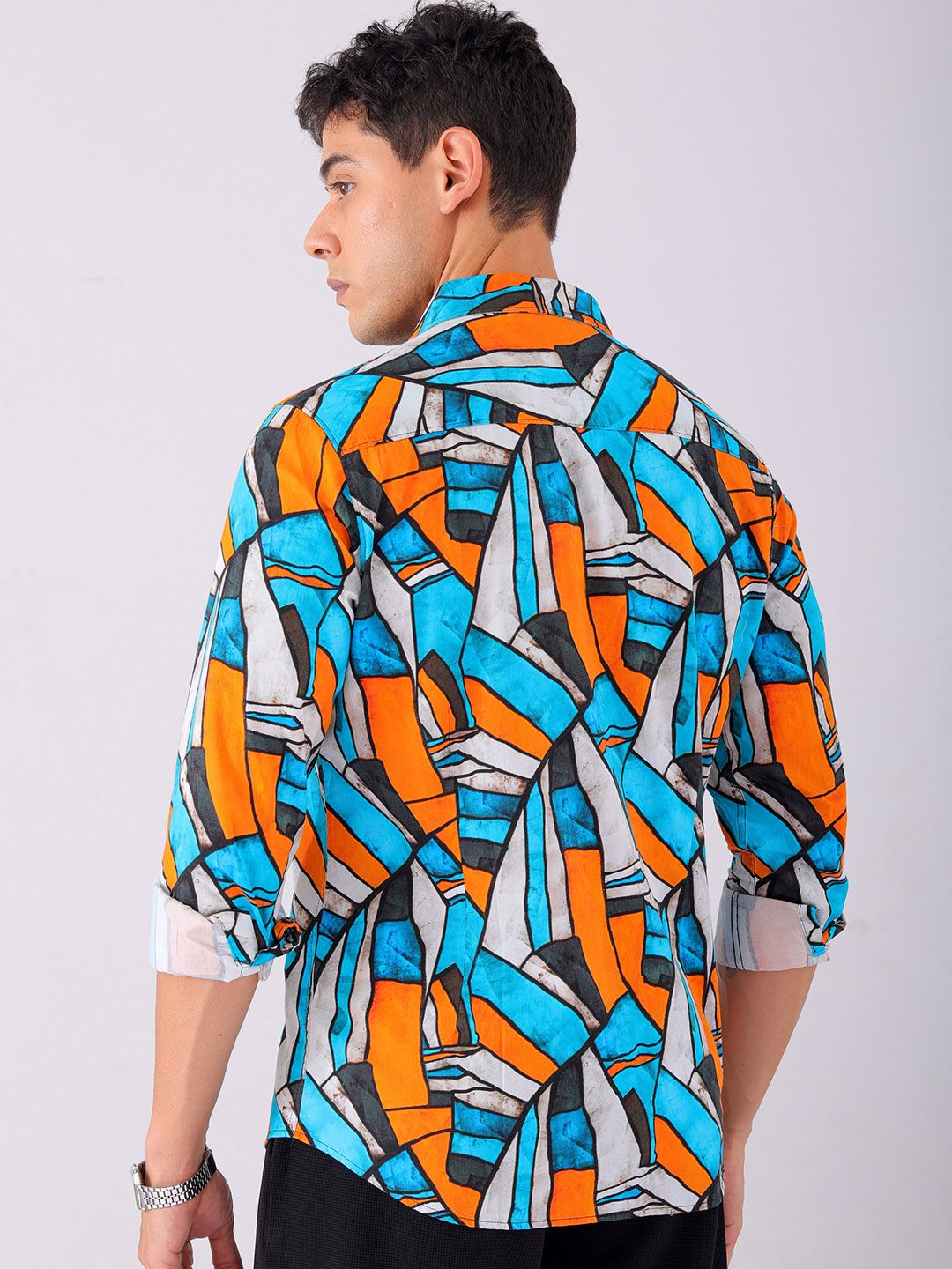 The Indian Garage Co Men Slim Fit Opaque Printed Shirt