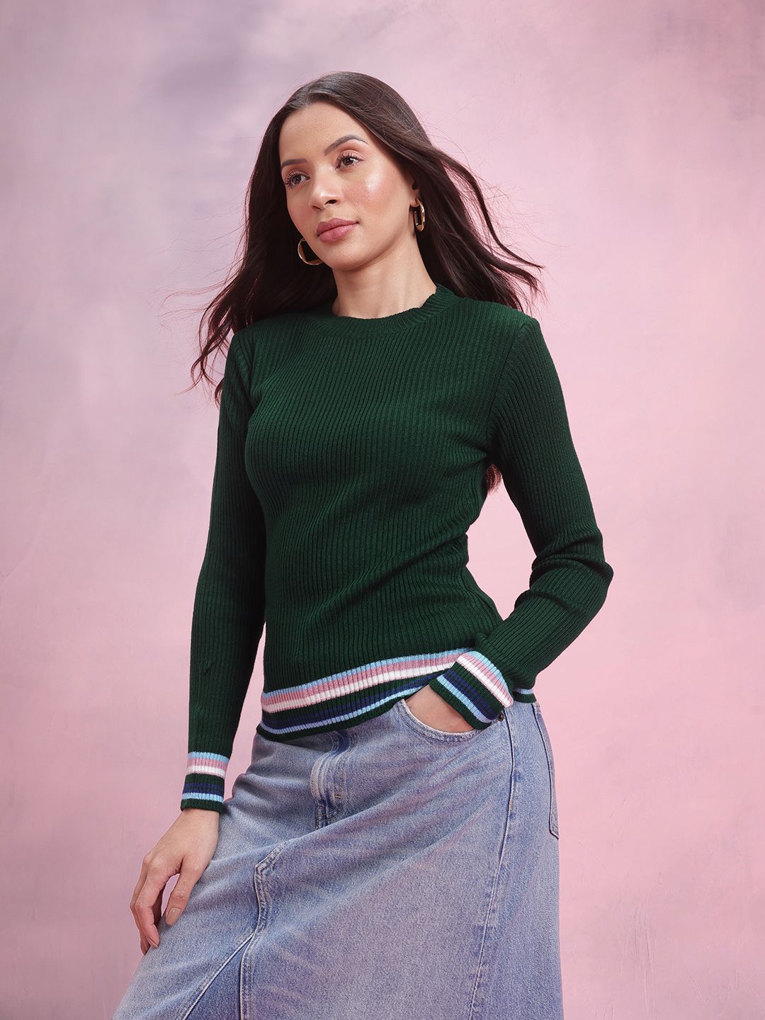 DressBerry Ribbed Pullover