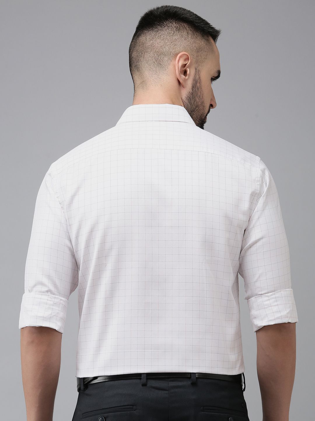 Park Avenue Slim Fit Checked Pure Cotton Formal Shirt