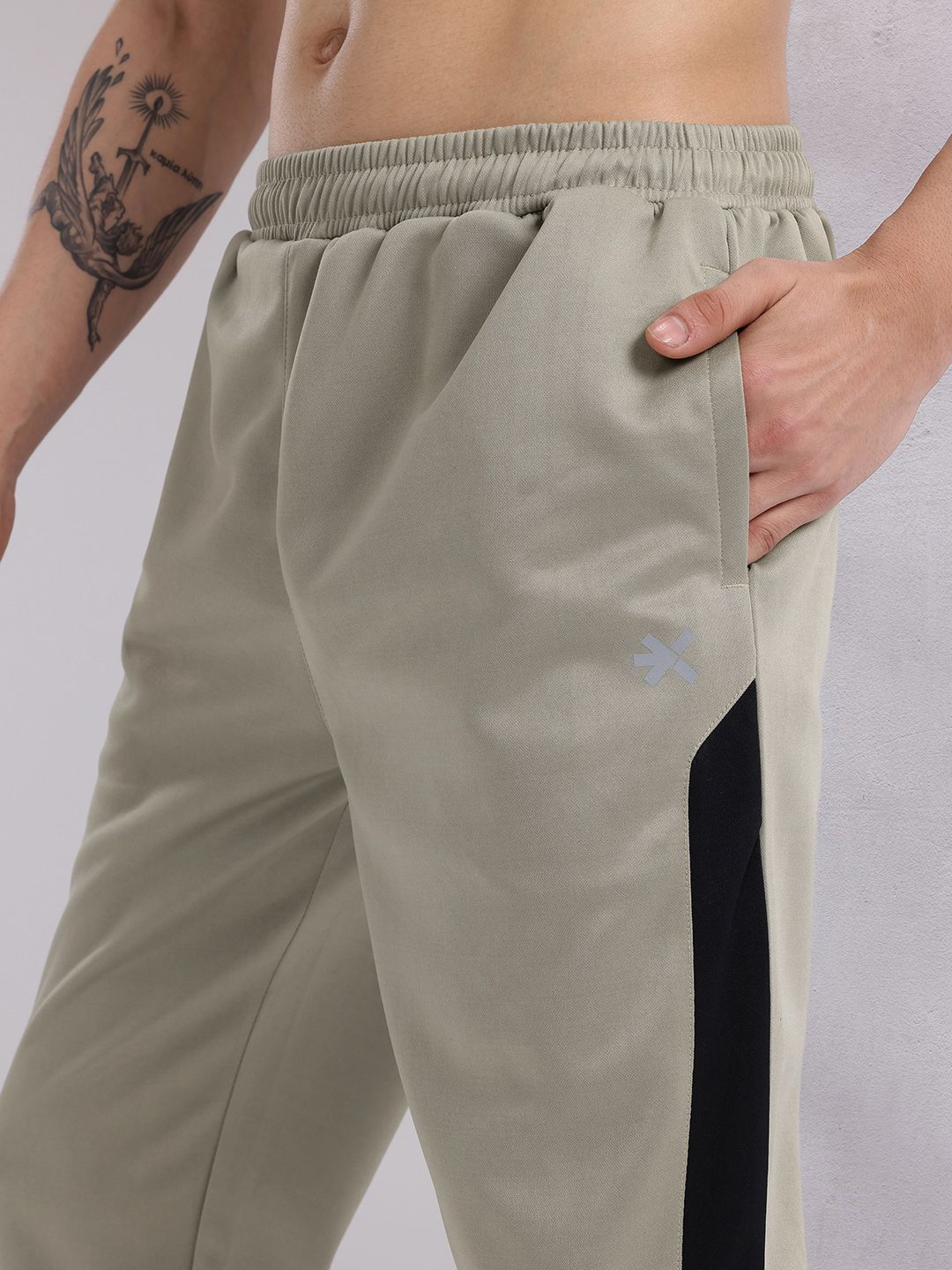 HRX by Hrithik Roshan Men Contrast Taping Rapid-Dry Running Track Pants