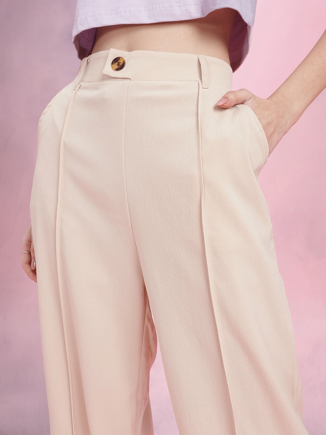 DressBerry Women High-Rise Trousers