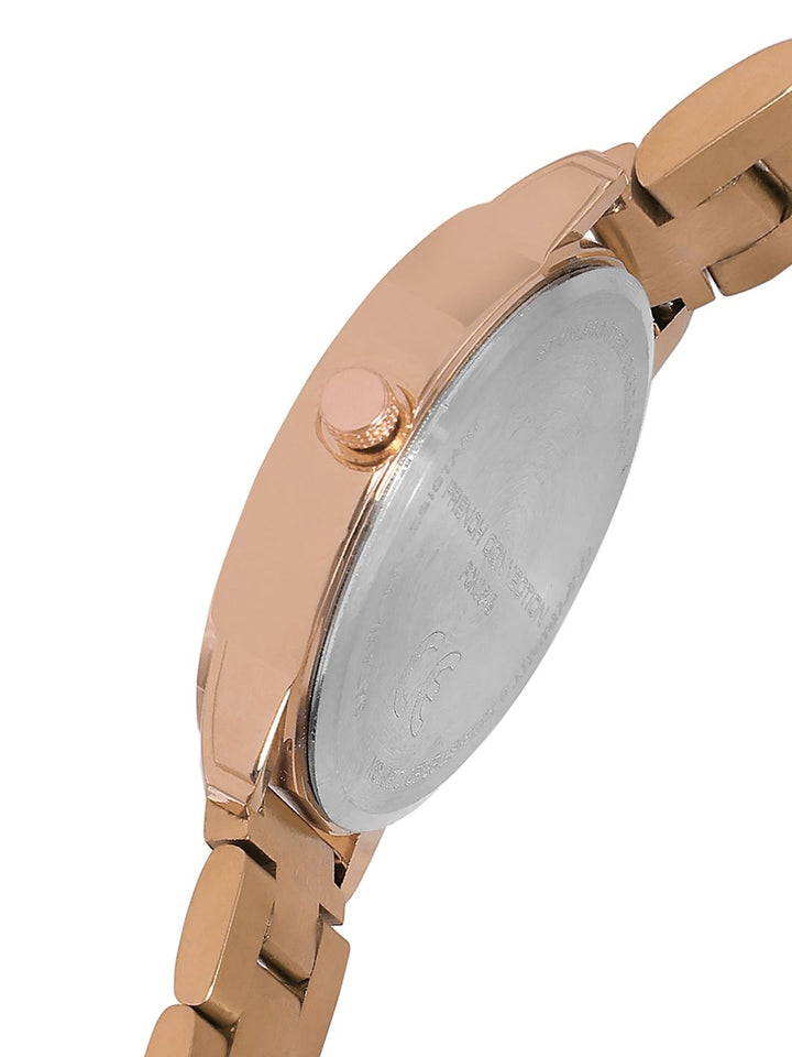 French Connection Women Stainless Steel Bracelet Style Straps Analogue Watch FCN054B