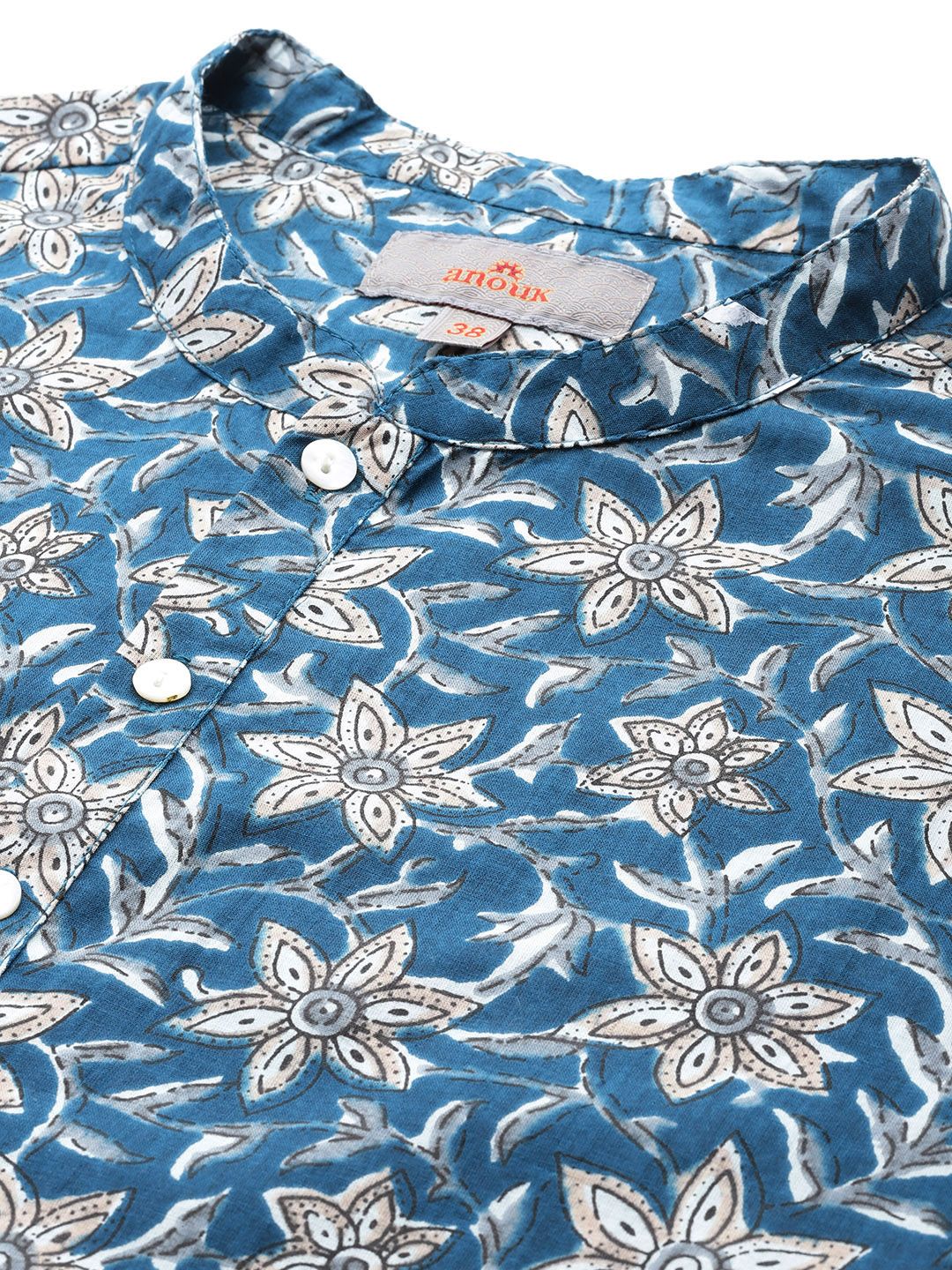 Anouk Men Ethnic Motifs Printed Pure Cotton Kurta