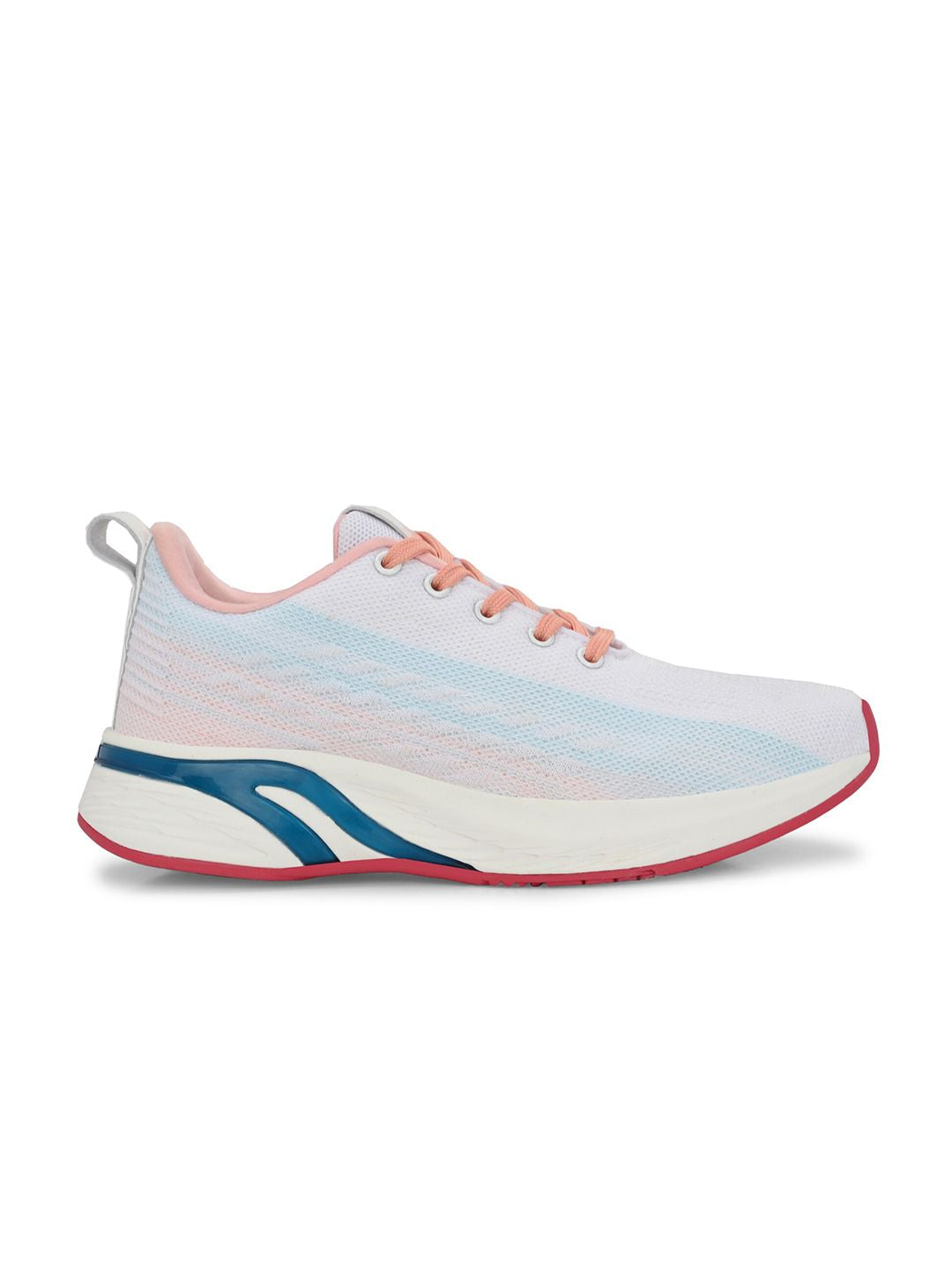 HRX by Hrithik Roshan Women White & Pink Lace-Up Running Shoes