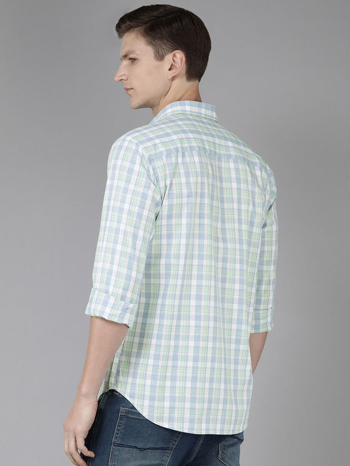 Park Avenue Slim Fit Checked Pure Cotton Casual Shirt