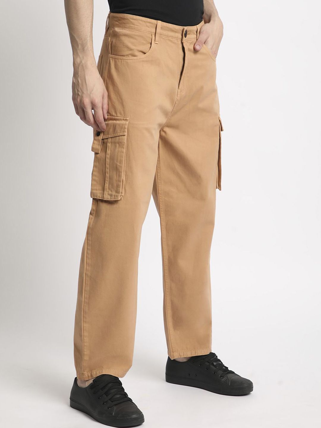 Bene Kleed Men Classic Baggy Fit Cargos Trousers