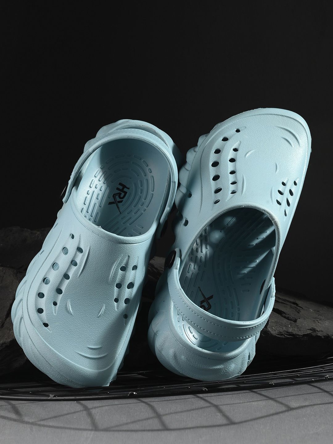 HRX by Hrithik Roshan Men Blue Slip On Clogs