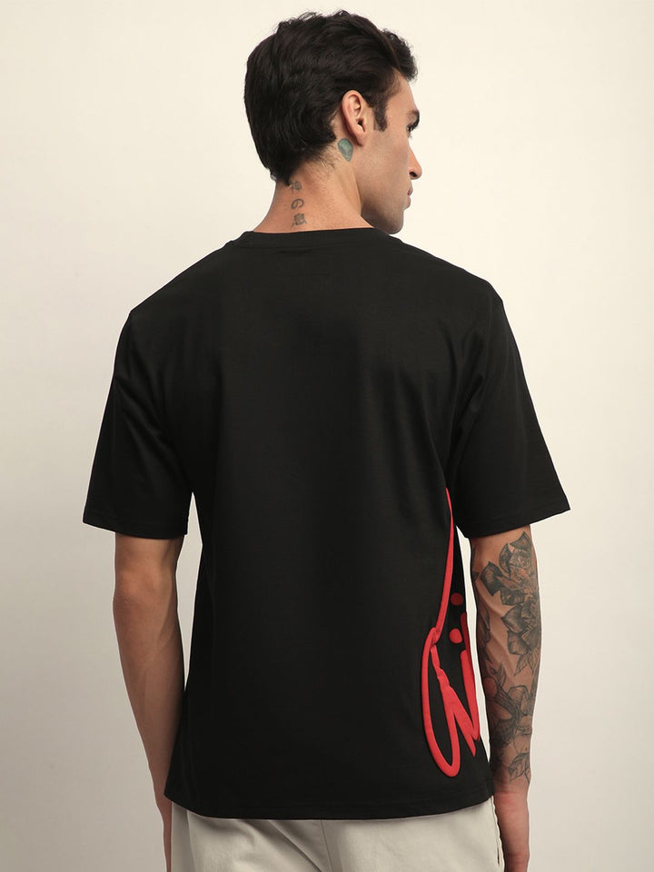 Difference Of Opinion Men Short Sleeve Oversized Crew Neck Printed Tshirt