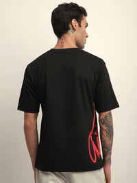 Difference Of Opinion Men Short Sleeve Oversized Crew Neck Printed Tshirt