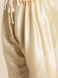 SOJANYA Men Gold-Toned Ethnic Motifs Kurta with Churidar