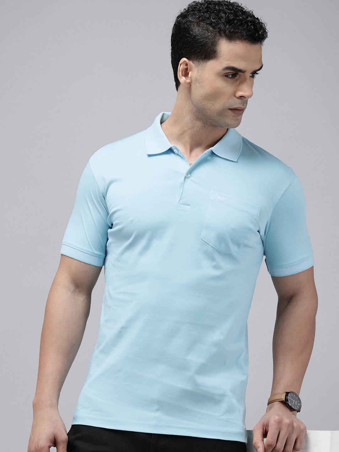 Park Avenue Polo Collar Pure Cotton T-shirt
