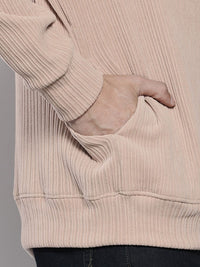 The Indian Garage Co Self Striped Corduroy Relaxed Fit Sweatshirt